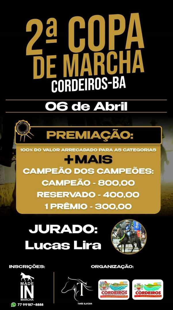  Copa de Marcha em Cordeiros (BA)