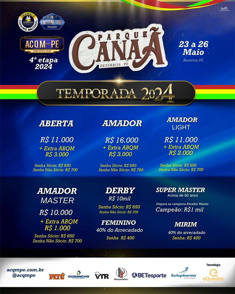 Vaquejada Parque Canaã - 4ª Etapa ACQM em Bezerros (PE)