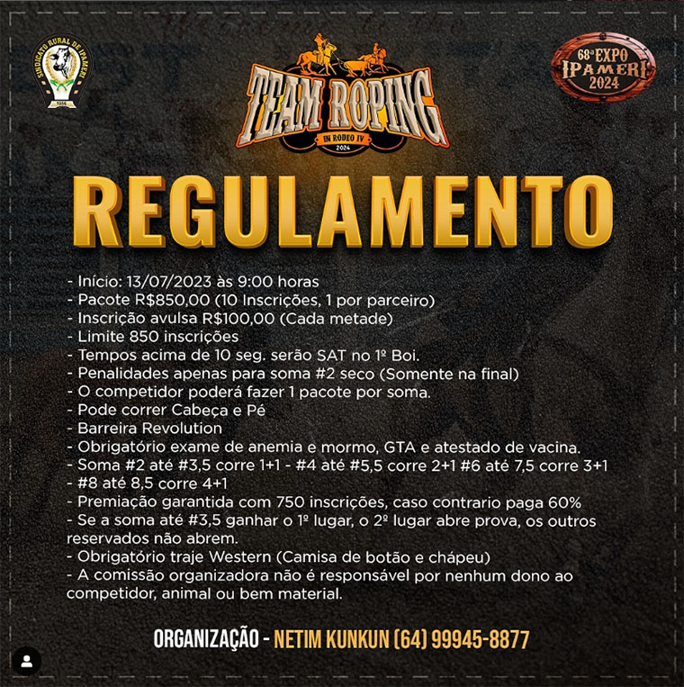 Team Ropin in Rodeo IV em Ipameri (GO)