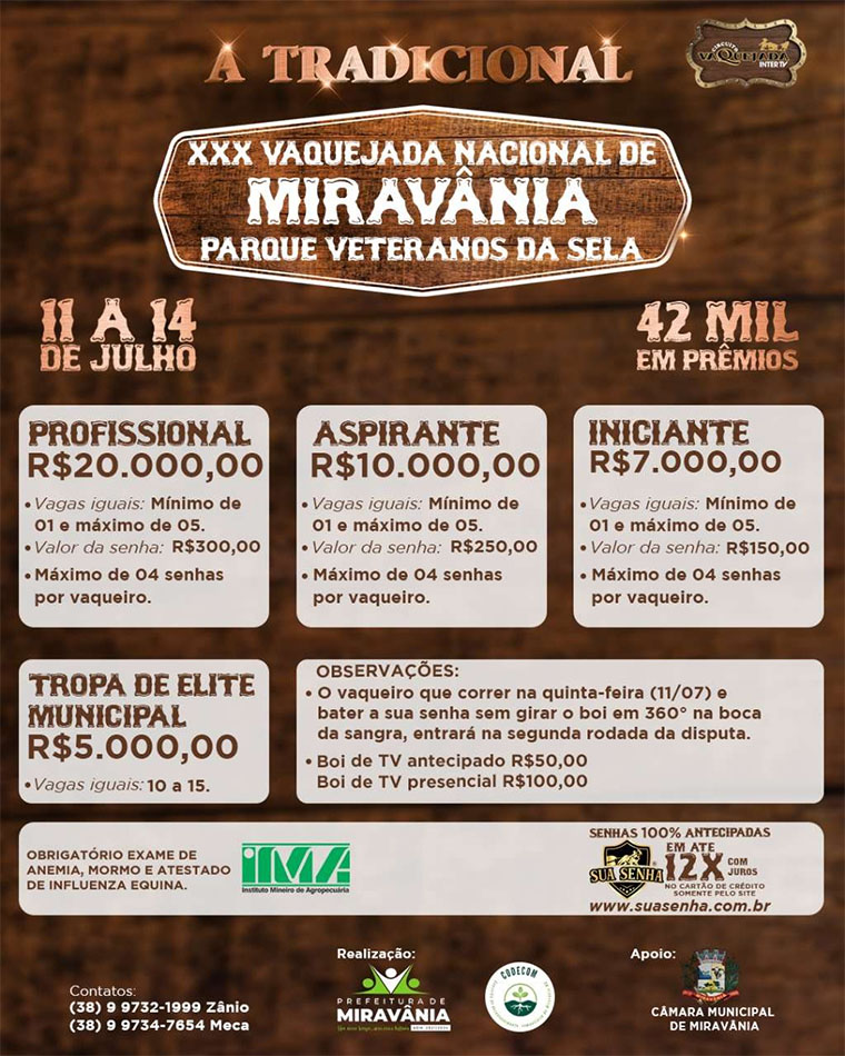 XXX Vaquejada Nacional de Miravânia (MG)