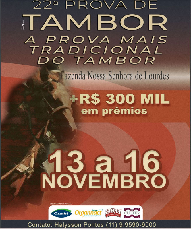 22ª Prova de Tambor FNSL em Jaguariúna (SP)