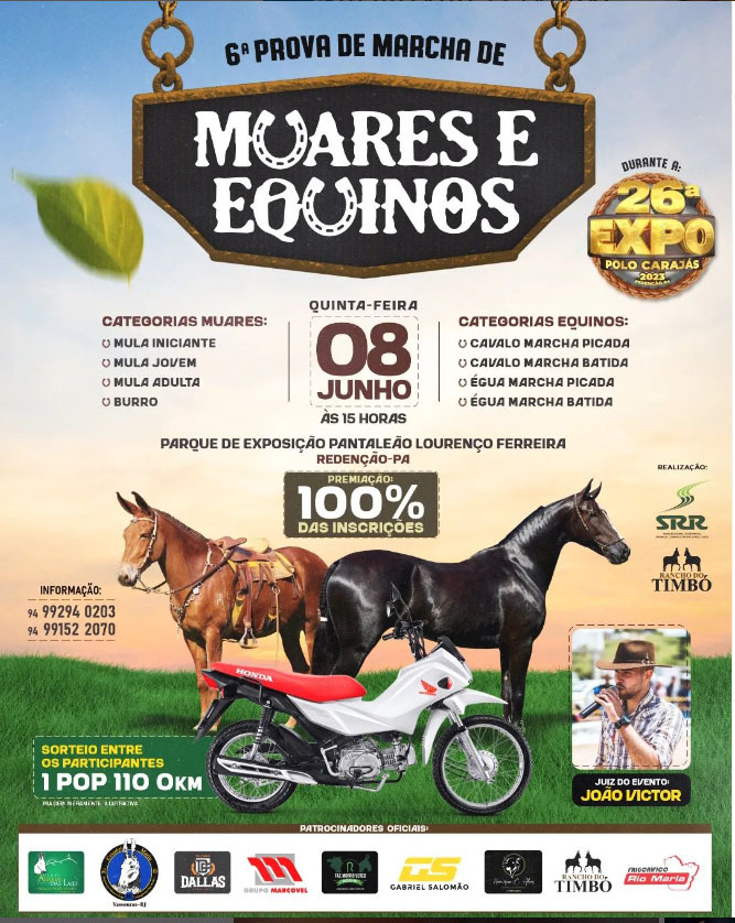 6ª Prova de Marcha de Muares e Equinos em Redenção (PA)