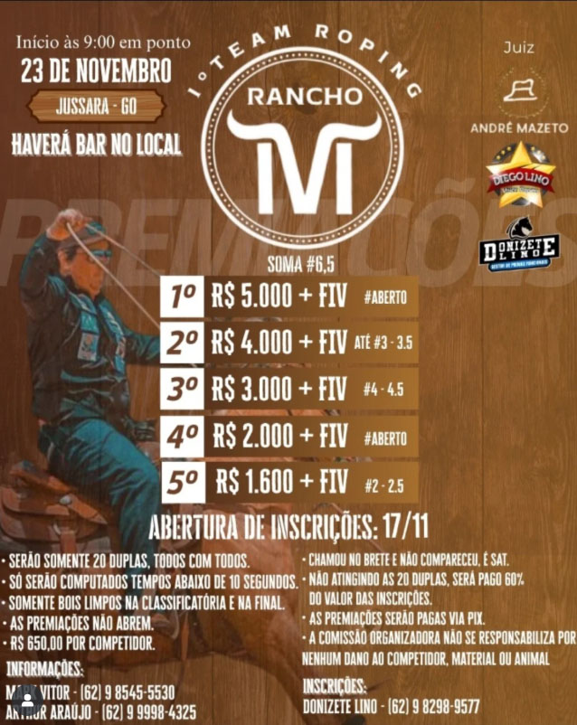 ° Team Roping Rancho MI