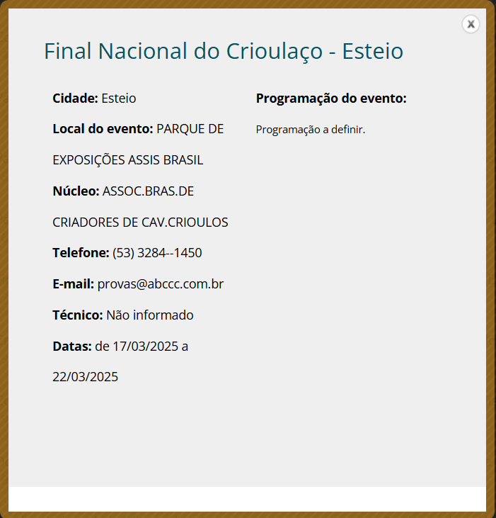 Final Nacional do Crioulaço em Esteio (RS)