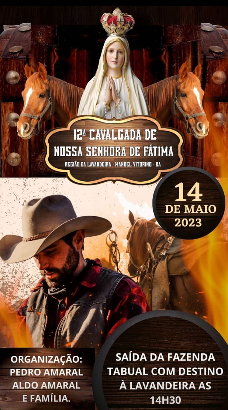 12ª Cavalgada de Nossa Senhora de Fátima em Manoel Vitorino (BA)