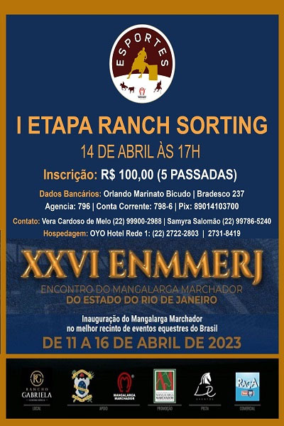 I Etapa de Ranch Sorting - XXVI ENMMERJ em Campos dos Goytacazes (RJ)