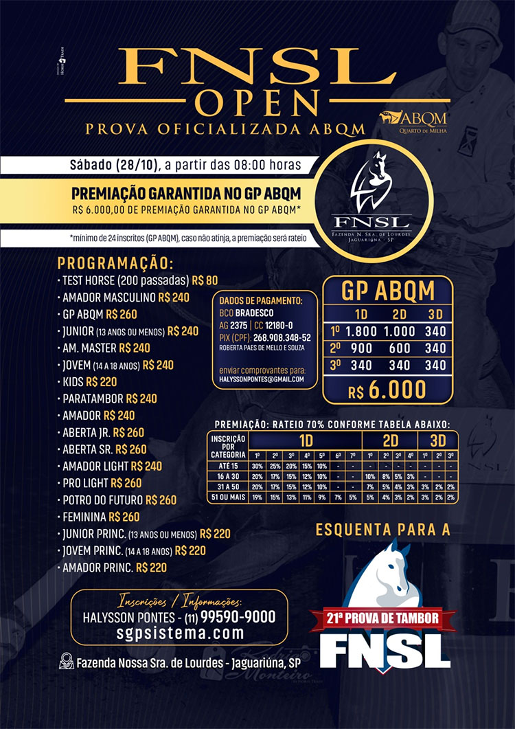 FNSL Open em Jaguariúna (SP)