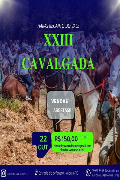 XXIII CAVALGADA - HARAS RECANTO DO VALE