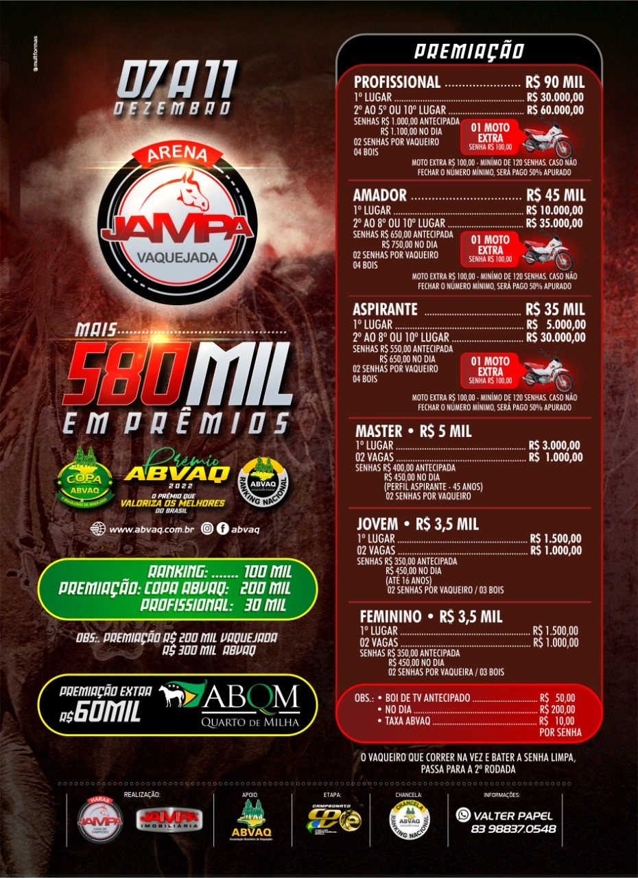 2ª Vaquejada Parque Arena Jampa - Etapa CPV - 2023