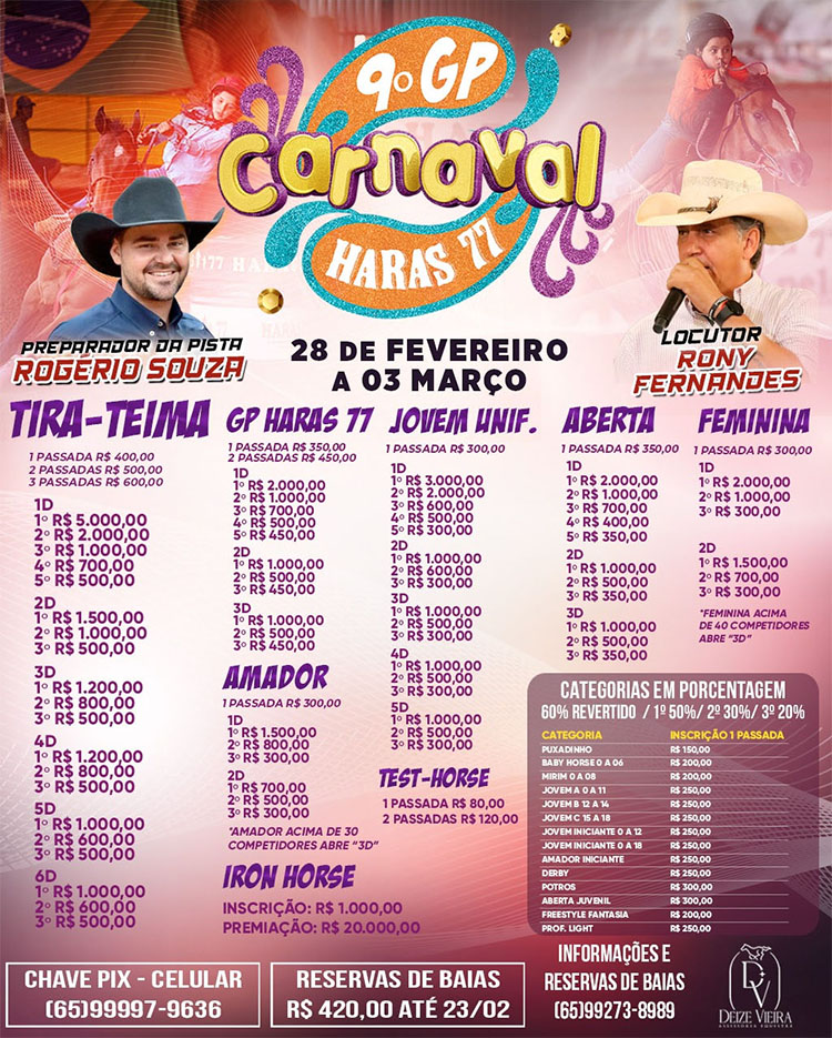 GP de Carnaval Haras Pai e Filho 77 em Campo Novo do Parecis (MT)